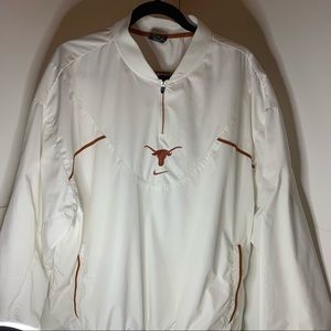 Longhorn Nike White Windbreaker